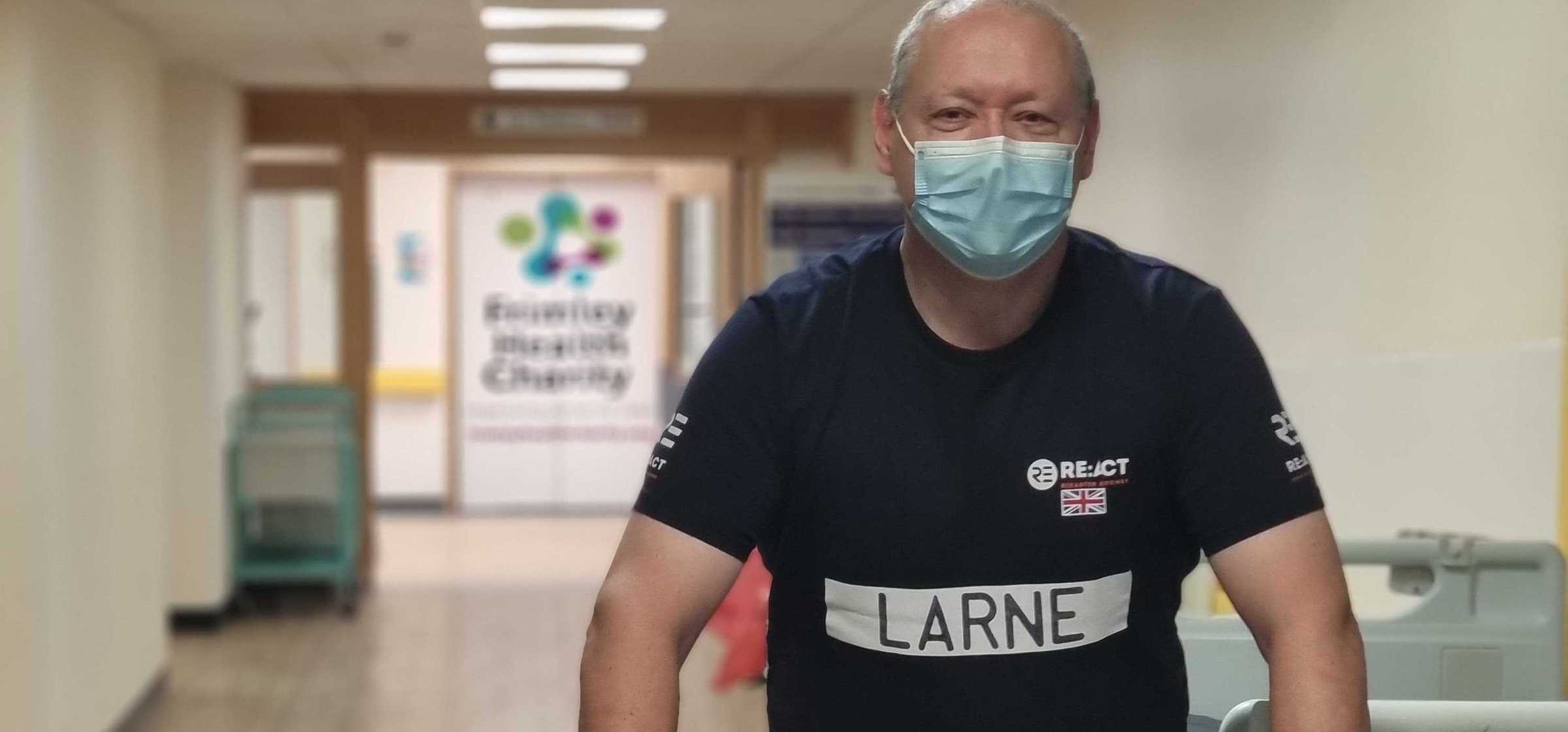 Responder Larner assists with portering patients at Frimley A&E.jpg
